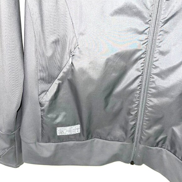 Adidas Golf Jacket Womens Size Medium M Zipper Front Stripes Polyester Spandex - Picture 8 of 9